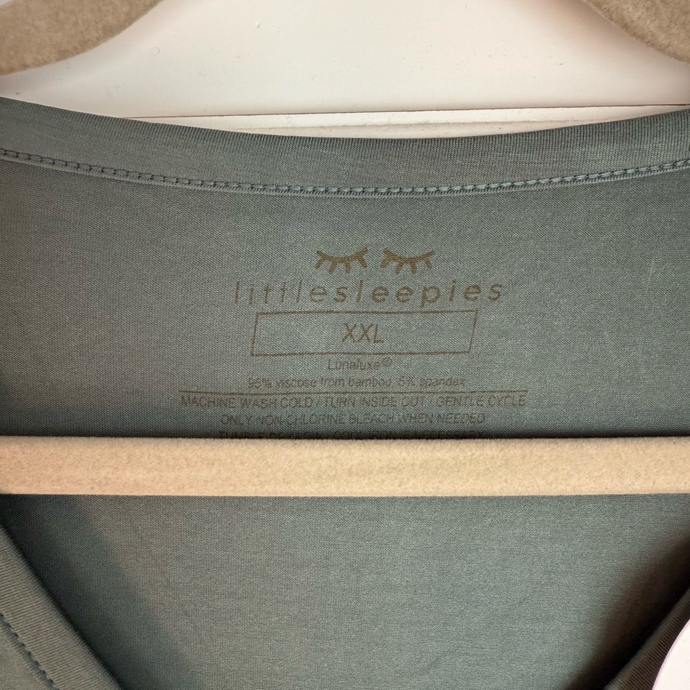 Little Sleepies Sage Long Sleeve Top - Picture 2 of 3
